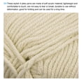 thumbnail image 3 of Uxcell Acrylic Yarn Skeins Soft Crochet Yarns for Knitting and Crocheting Craft Project White Grey, 3 of 7