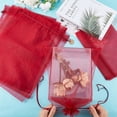 thumbnail image 3 of 30Pcs Drawstring Organza Bags Large Gift Pouch Bulk 12x16 Inch Dark Red Decoration Festival Wedding Party Favor Gift Mesh Bag for Candy Jewelry Soaps Cosmetic Storage Shoes Travel Crafts Dark Red, 3 of 9