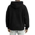thumbnail image 6 of SYwaren Hoodie Men's Quarter Zip Corduroy Pullover Sweatshirt Solid Color Kangaroo Pocket Textured Casual, 6 of 8