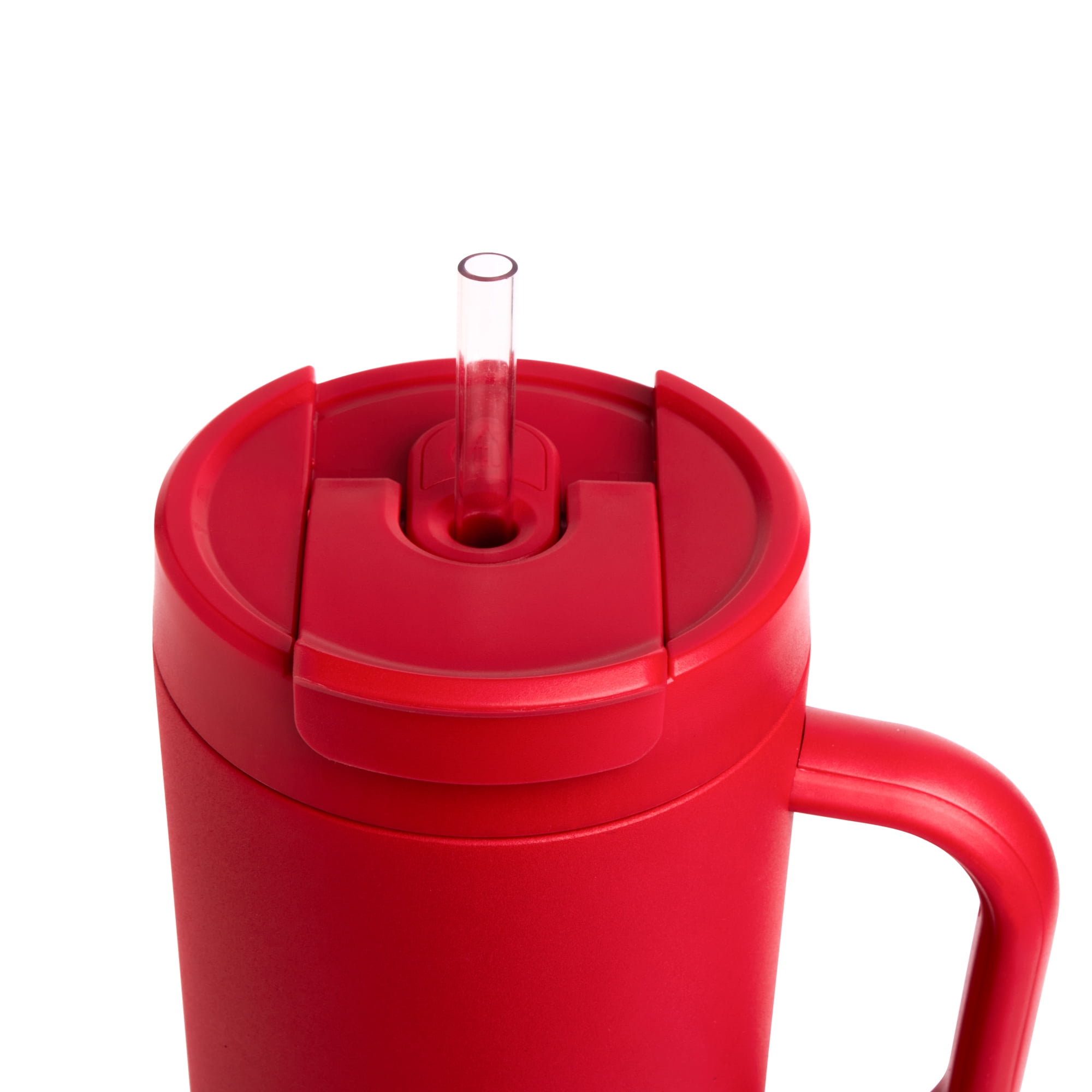 TAL Stainless Steel Hudson Tumbler with Straw 40 fl oz, Red