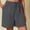 Grey, variant on DuoJiaJ Women Fashion Casual Shorts Drawstring Pull On Short Comfy Elastic High Waist Loose Shorts Women Summer Shorts Gray M