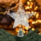 thumbnail image 5 of Adornos navideños, adornos navideños, regalos navideños, adorno para copa de árbol con luz, luz navideña para decorar el árbol de Navidad, adorno para copa de árbol de Navidad, sombrero de copa de hie, 5 of 6