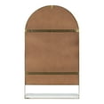 thumbnail image 4 of Kate and Laurel Chadwin Arch Wall Mirror with Shelf, Gold 20x34, 4 of 8