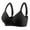 Black, variant on Womens Wireless Bras Lift up Seamless Breathable Underwear Back Closure Comfy Bralettes with Support