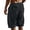 #89Black, variant on Mens Corduroy Shorts Vintage Drawstring Waist Baggy Beach Shorts Lightweight Plus Size Bermuda Shorts with Pockets
