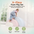thumbnail image 2 of KIDKII Rainbow Classic Soft Foam Play Blocks, Indoor Climber Set for Toddlers, Pastel, 2 of 8