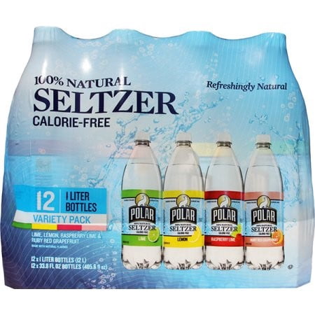 Polar Seltzer Water, Variety Pack, 33.8 Fl Oz, 12