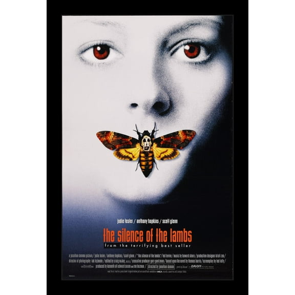 SILENCE OF THE LAMBS - 11x17 Framed Movie Poster