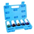 thumbnail image 5 of Car Lug Nut Socket Quenched and Tempered Treatment Wheel Nut Socket Tool 15mm 17mm 19mm 21mm 22mm Metal Damage Protection 5Pcs, 5 of 5