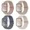4 Pcs- MilkTea/Starlight/Nude Pink/BlueGrey, variant on Recoppa 6 Packs Braided Stretchy Band Compatible with Apple Watch Bands 38mm 40mm 41mm 42mm 44mm 45mm, Soft Adjustable Nylon Strap Solo Loop Wristband Compatible for iWatch Series SE/7/6/5/4/3/2/1