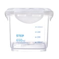 thumbnail image 1 of Kitchen Cereal Storage Container with Scale Clear Plastic Food Keeper Snack Dried Nuts Can Sealed Jar Box M, 1 of 8