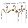 thumbnail image 2 of YardVibe 3 Pcs Christmas Tree Candy Cane Picks - 17 Inch Red Green White Christmas Decorations Xmas Tree Toppers Woolen Curly Lollipop Ornament for DIY Craft Holiday Party Decor, 2 of 7