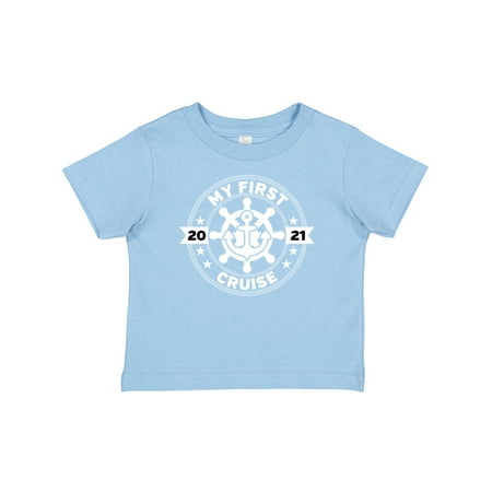 

Inktastic 2021 My First Cruise Gift Baby Boy or Baby Girl T-Shirt