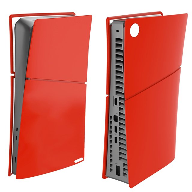 Funda de silicona para PS5 Slim (edición con disco y edición digital), funda protectora antideslizante, resistente a arañazos y a prueba de polvo para carcasas y accesorios de la PS5 Slim