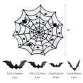 thumbnail image 4 of Bewildely Juego de 5 unidades de camino de mesa, mantel para fiesta de Halloween, cubierta de pantalla, decoración de poliéster, Kit de bufanda para Kits de decoración para fiestas Bewildely HA007665-00, 4 of 6