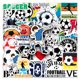 thumbnail image 1 of Paquete de pegatinas de fútbol, 50 unidades, impermeables, para niños, adolescentes y adultos, 1 of 2
