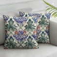 thumbnail image 3 of pillowcase, blue flower pillowcase, traditional Chinese decorative pillowcase, household cotton sofa pillowcase, bedroom, bed chair, sofa, home 1 set of 2, various sizes, 3 of 7