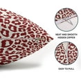 thumbnail image 4 of Wine Leopard Print Lumbar Pillow Covers 12x20 Inch Set of 2 Cheetah Animal Spots Rectangle Throw Pillows For Couch Farmhouse Square Pillow Cases Home Decor For Living Room Sofa Bed Porch Outdoor, 4 of 6