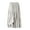Beige, variant on Casual Pants for Women Elastic Waist Linen Blend Wide Leg Palazzo Capri Culottes with Pockets Casual Trousers