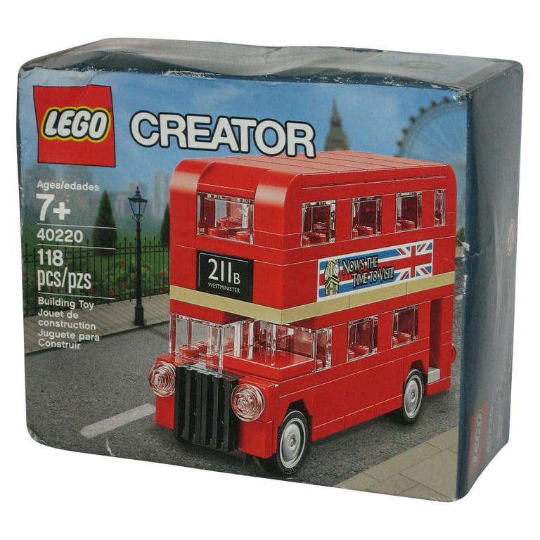 kul Forholdsvis Geologi LEGO Creator Double Decker London Bus Building Toy Set 40220 - Walmart.com