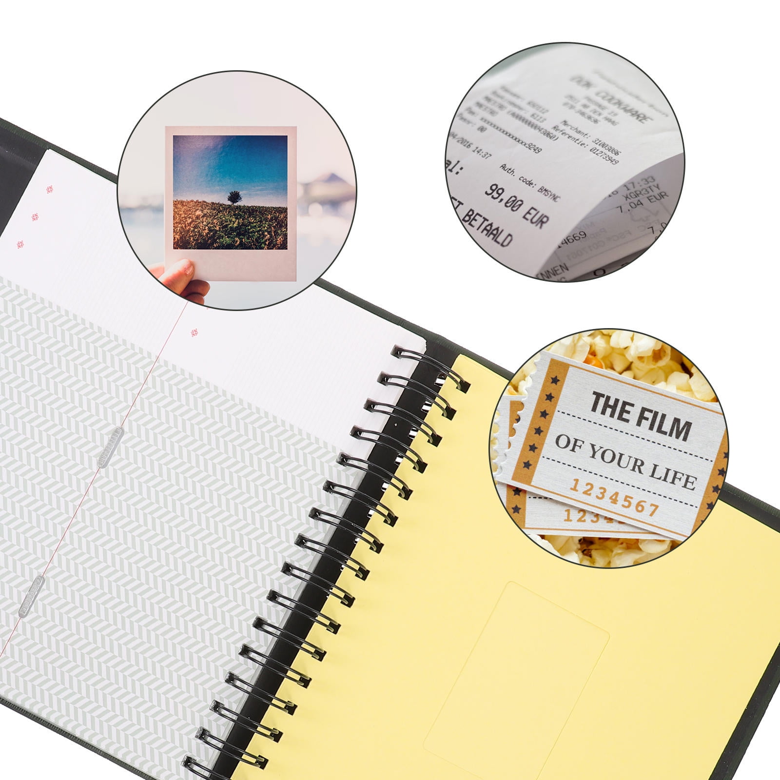 GOOHOCHY  2 Count Slot Bookmark Collection Ticket Movie Storage Travel