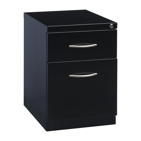 UPC: 0029404211195 | Hirsh 20  Deep Mobile Pedestal File Cabinet 2 Drawer Box-File  Letter Width  Black