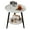 white, variant on Keerffo Round End Side Table,2-Tier Mid Century Modern Coffee Sofa Table with Metal Frame Legs Nightstand for Home Bedroom and Living Room