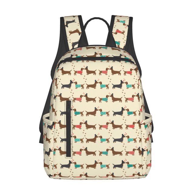 Balery Dachshund Dog Mochila Ligera para Hombres y Mujeres – Resistente y Impermeable, Ideal para la Escuela, el Trabajo, los Viajes y el Uso Diario
