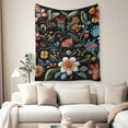thumbnail image 2 of Flannel Fleece Throw Blanket, Soft Large Throw Blanket, Lightweight Cozy Plush Throw Blanket Fit Sofa Bed, 50"x60", Florals, 2 of 7