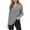 Grey, variant on EDFBUYKRS Long Sleeve Shirts for Women Fall Loose Fit Tops Leopard Print Color Block Crew Neck Sweatshirts Tunic Lady Tops S