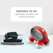 Homedics Quatro Mini Hand-Held Massager with Vibration Massage, 4 Massage Nodes(Nov-30-WMT)