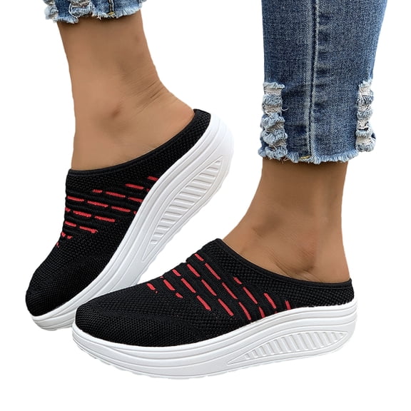 Willtoo Mules for Women Orthopedic Shoes Summer Closed Toe Lightweight Mesh Sneakers Slip on Walking Shoes Lightweight Business Dress Office Work Spring Shoes