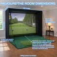 thumbnail image 3 of RXFSP Golf Simulator Enclosure with HD Impact Screen - 10x8ft Aluminum Frame Hitting Net System for Indoor Outdoor Training, Compatible with Launch Monitors (Pro-Grade Double Layer Screen), 3 of 14
