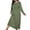 Army Green, variant on Women's Long Nightgown Cotton Baggy Nightdress Plus Size Nightshirt Long Sleeve V Neck Sleep Dress Casual Sleepwear Black XXXL