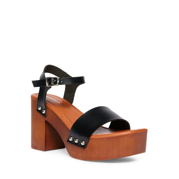 Madden Girl Women's Danii Heeled Clog Platform Sandal