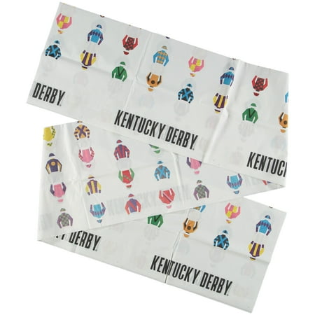 Kentucky Derby 54'' x 96'' Jockey Silks Paper Table Cover