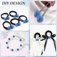 thumbnail image 6 of Blue Rhinestone Beads,100 Pcs Polymer Clay Beads,Crystal Beads,Round Ball Clay Beads,Diamond Clay Beads for DIY Necklace Jewelry Making Christmas Decorations - Ice Baseball Bling Style,0.3 in, 6 of 9