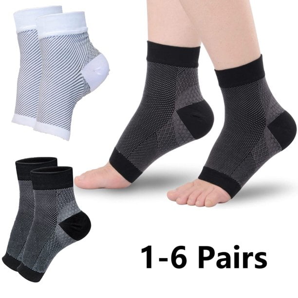 Aptoco 1 Pair Ankle Brace for Women Men Plantar Fasciitis Elastic Compression Ankle Support