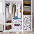 thumbnail image 6 of Foldable Fabric Storage Bin Home Cubes Clothing Organizer Bins Large Collapsible Box Basket for Home Organizer Lavender-colored Butterfly Pattern, 6 of 7
