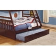 thumbnail image 5 of 1pc Twin/Full Bunk Bed Featuring a Twin Trundle, Dark Cherry Finish, Vietnam Origin, Wood Construction, 5 of 5