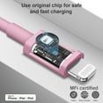 thumbnail image 5 of Coreykin 20W USB C Wall Charger-Super Fast Charger with 6FT Cable-Compatible with iPhone 14/14Pro/13/13 Pro/12/12Pro/XS/Max/XR/X/8/8 Plus-Pink, 5 of 7