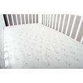 thumbnail image 2 of BabyFad Éléphant Diamant Bleu Ensemble de Literie de Bassinette pour Bébé 3 Pcs – 100 % Coton – Ensemble de Chambre de Bébé Garçon Fille Doux et Respirant Neutre – Comprend Couverture, Drap-Housse et Jupe de Bassinette – Adorable Motif Éléphant, 2 of 5