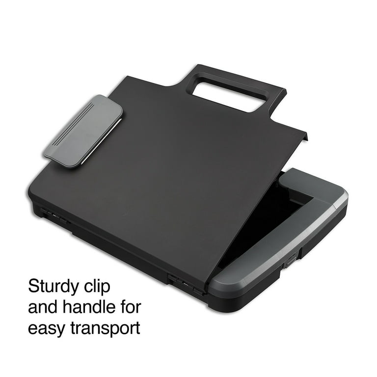 Acocony Double Clip 11x17 Clipboard Plastic Extra Large Clipboard 11x17 Black 2 Pack