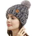 thumbnail image 4 of REDESS Women's Winter Pompom Beanie Hat for Women, 4 of 5