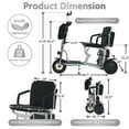 thumbnail image 3 of Ouyessir 3-Wheel Foldable Mobility Scooter for Adults and Seniors, 310 lbs Capacity, Long-Range Lithium Battery, Lightweight with Front Storage Bag,Grey, 3 of 10