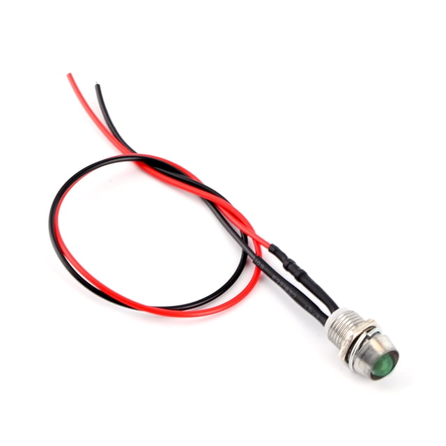 BR 4 Uds 12v 8mm BRI Panel LED piloto tablero luz de advertencia coche furgoneta verde