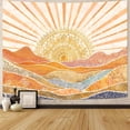 thumbnail image 3 of Bohemian Mandala Sunrise Wall Tapestry, Abstract Mountain Scenery Tapestries for Home Decoration, Boho Tapestry, 3 of 7