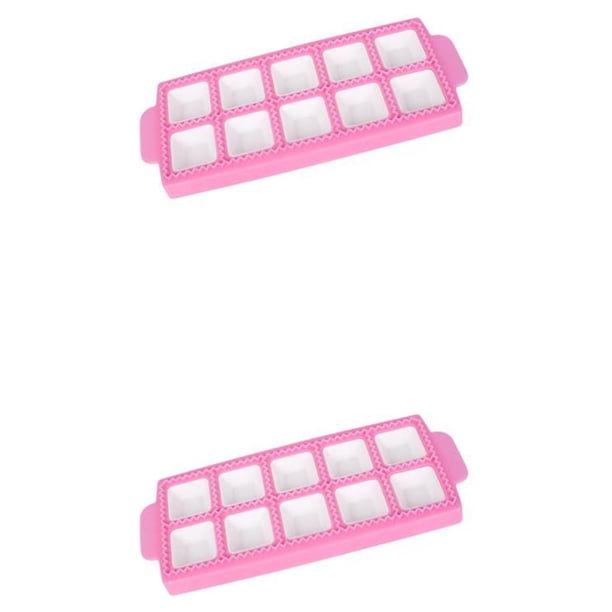 Toystoory Accesorios para hacer dumplings cuadrados de 10/21 agujeros, molde para hornear resistente al calor resistente al agua para restaurante 10 Cuadrícula/Cuadrado 2piezas