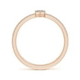 thumbnail image 2 of ANGARA Natural Marquise Diamond Split Shank Ring in 14K Rose Gold for Women (Size-5x3mm| Color-K| Clarity-I3) | April Birthstone, Anniversary, Jewelry Gift for Women | Natural Diamond Ring, 2 of 9