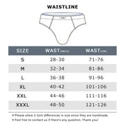wirarpa Mens Underwear Briefs No Fly Covered Waistband Underpants 4 Pack Sizes S-3XL